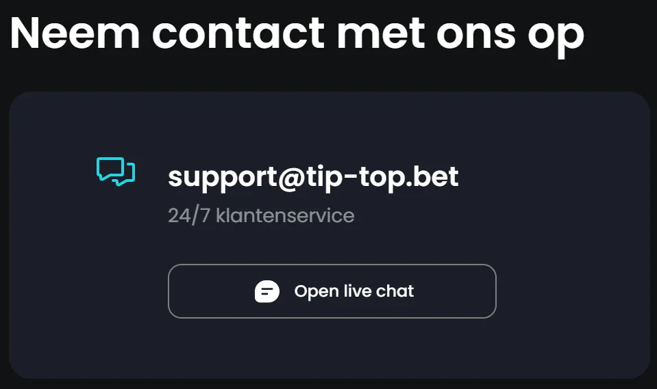 Tip Top Casino Klantenservice Tip Top Casino Klantenservice